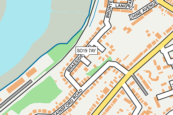 SO19 7AY map - OS OpenMap – Local (Ordnance Survey)