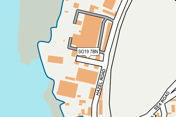 SO19 7BN map - OS OpenMap – Local (Ordnance Survey)