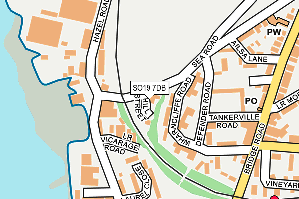 SO19 7DB map - OS OpenMap – Local (Ordnance Survey)