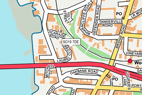 SO19 7DE map - OS OpenMap – Local (Ordnance Survey)