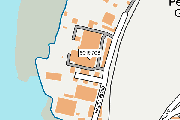 SO19 7GB map - OS OpenMap – Local (Ordnance Survey)