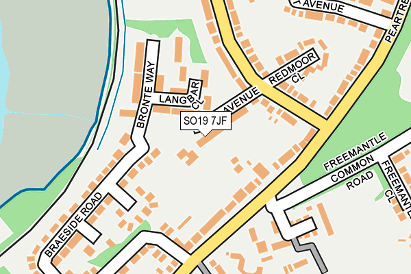 SO19 7JF map - OS OpenMap – Local (Ordnance Survey)