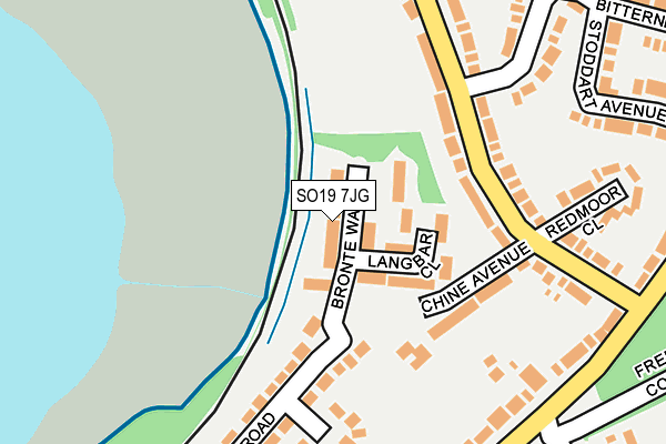 SO19 7JG map - OS OpenMap – Local (Ordnance Survey)