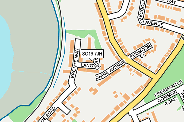 SO19 7JH map - OS OpenMap – Local (Ordnance Survey)