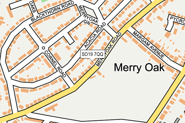 SO19 7QQ map - OS OpenMap – Local (Ordnance Survey)
