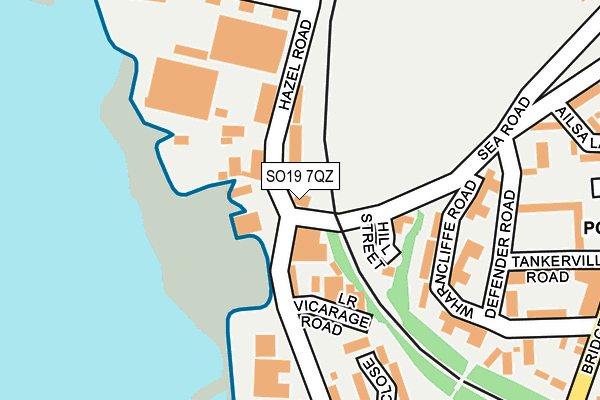 SO19 7QZ map - OS OpenMap – Local (Ordnance Survey)