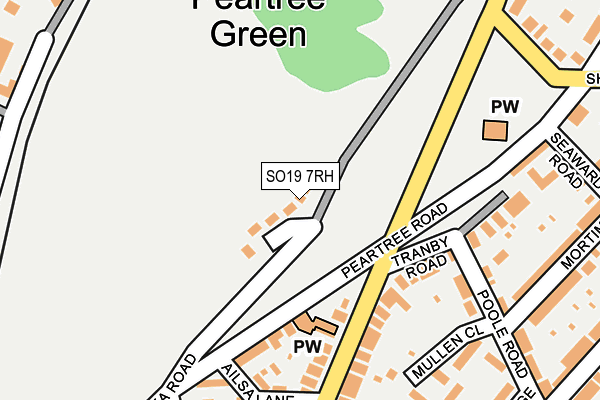 SO19 7RH map - OS OpenMap – Local (Ordnance Survey)