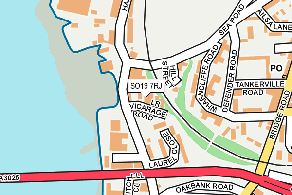 SO19 7RJ map - OS OpenMap – Local (Ordnance Survey)