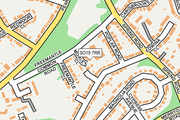 SO19 7RR map - OS OpenMap – Local (Ordnance Survey)