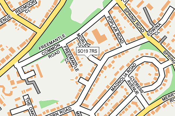 SO19 7RS map - OS OpenMap – Local (Ordnance Survey)