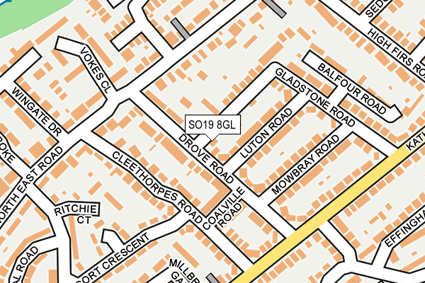 SO19 8GL map - OS OpenMap – Local (Ordnance Survey)