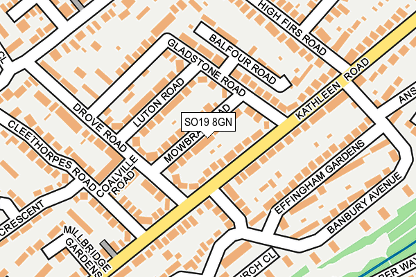 SO19 8GN map - OS OpenMap – Local (Ordnance Survey)