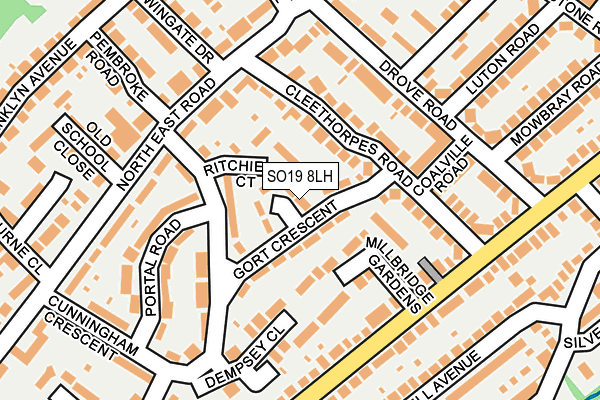 SO19 8LH map - OS OpenMap – Local (Ordnance Survey)