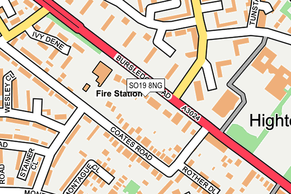 SO19 8NG map - OS OpenMap – Local (Ordnance Survey)