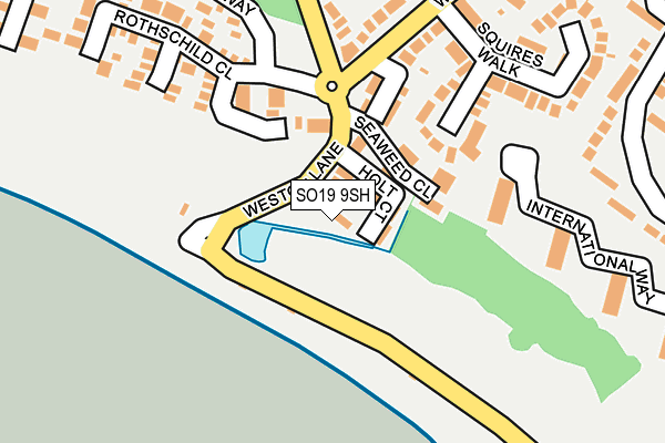 SO19 9SH map - OS OpenMap – Local (Ordnance Survey)