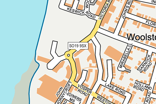 SO19 9SX map - OS OpenMap – Local (Ordnance Survey)