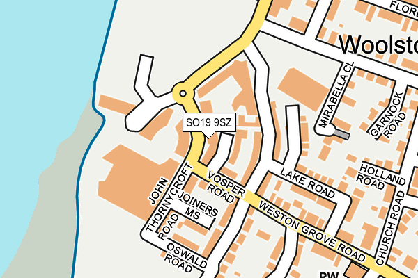SO19 9SZ map - OS OpenMap – Local (Ordnance Survey)