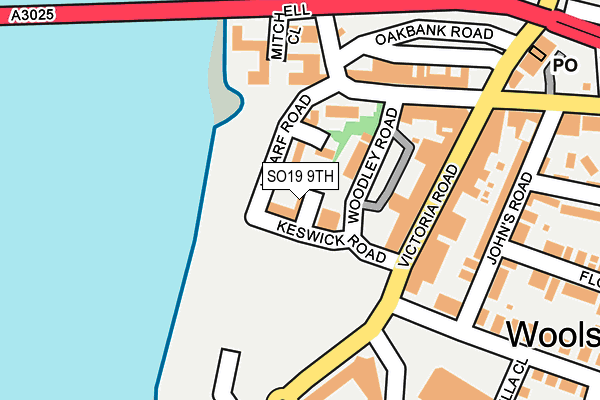 SO19 9TH map - OS OpenMap – Local (Ordnance Survey)