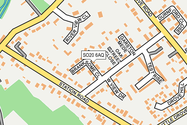 SO20 6AQ map - OS OpenMap – Local (Ordnance Survey)