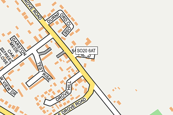 SO20 6AT map - OS OpenMap – Local (Ordnance Survey)