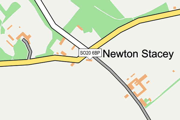 SO20 6BP map - OS OpenMap – Local (Ordnance Survey)