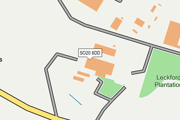 SO20 6DD map - OS OpenMap – Local (Ordnance Survey)