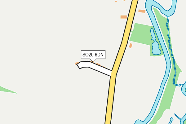 SO20 6DN map - OS OpenMap – Local (Ordnance Survey)