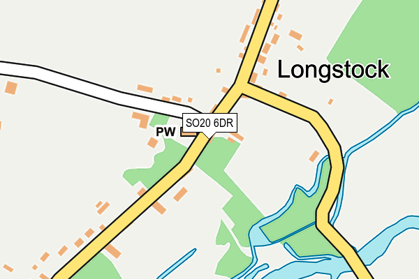 SO20 6DR map - OS OpenMap – Local (Ordnance Survey)