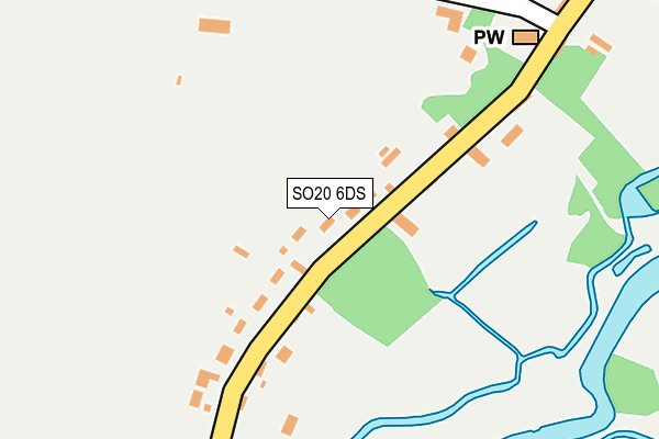 SO20 6DS map - OS OpenMap – Local (Ordnance Survey)