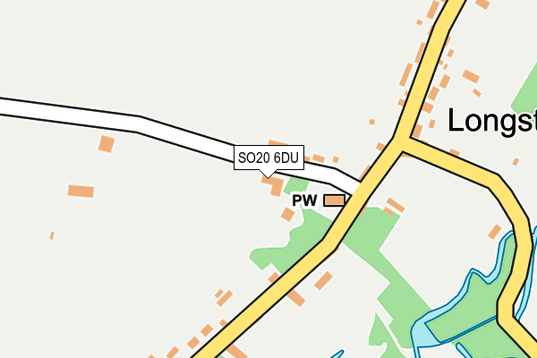 SO20 6DU map - OS OpenMap – Local (Ordnance Survey)