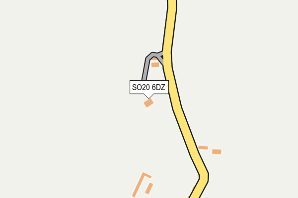 SO20 6DZ map - OS OpenMap – Local (Ordnance Survey)