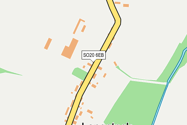 SO20 6EB map - OS OpenMap – Local (Ordnance Survey)