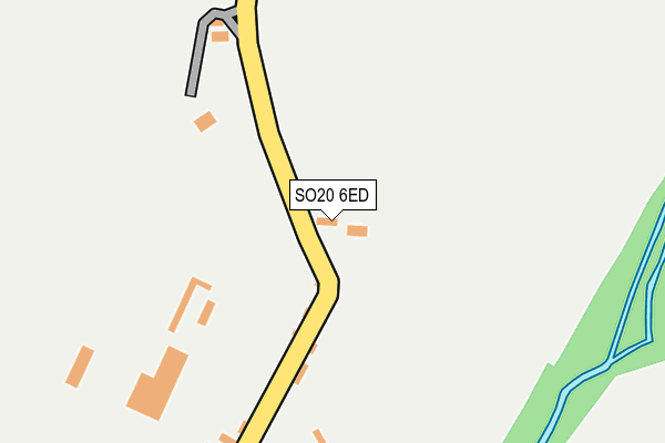 SO20 6ED map - OS OpenMap – Local (Ordnance Survey)