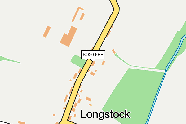 SO20 6EE map - OS OpenMap – Local (Ordnance Survey)