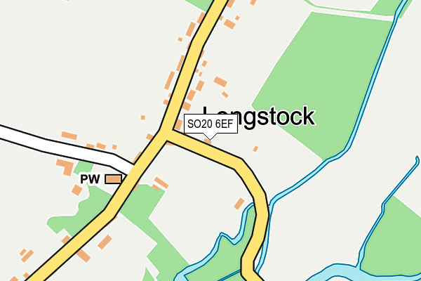 SO20 6EF map - OS OpenMap – Local (Ordnance Survey)