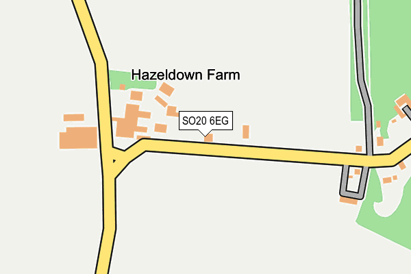 SO20 6EG map - OS OpenMap – Local (Ordnance Survey)