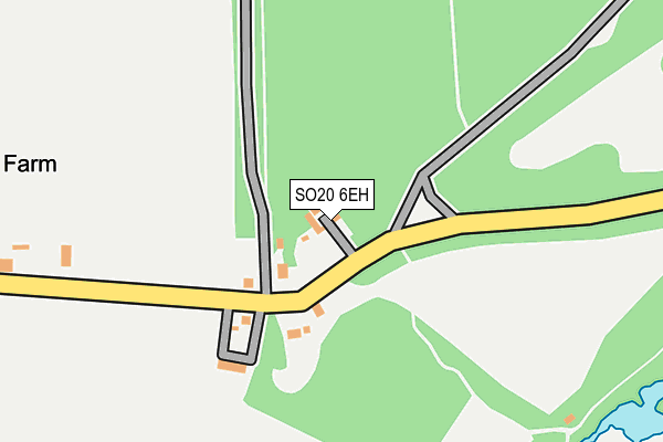 SO20 6EH map - OS OpenMap – Local (Ordnance Survey)