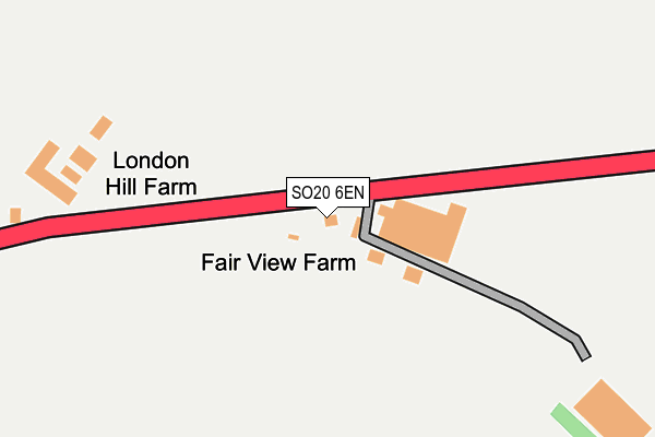 SO20 6EN map - OS OpenMap – Local (Ordnance Survey)