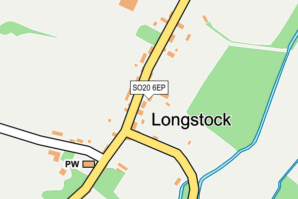 SO20 6EP map - OS OpenMap – Local (Ordnance Survey)