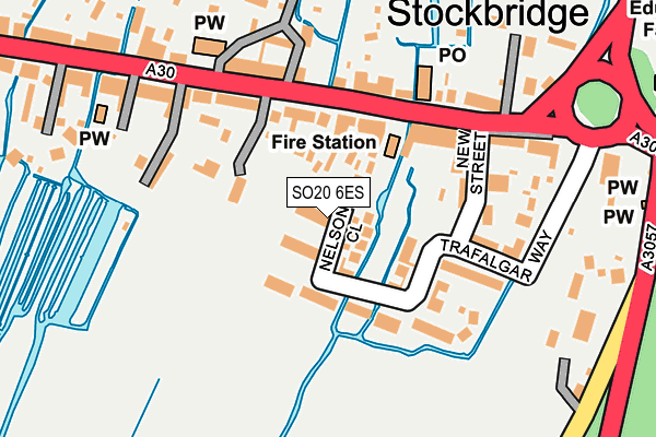 SO20 6ES map - OS OpenMap – Local (Ordnance Survey)