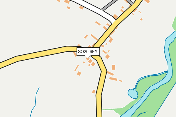 SO20 6FY map - OS OpenMap – Local (Ordnance Survey)