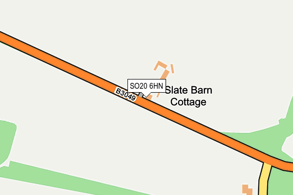 SO20 6HN map - OS OpenMap – Local (Ordnance Survey)