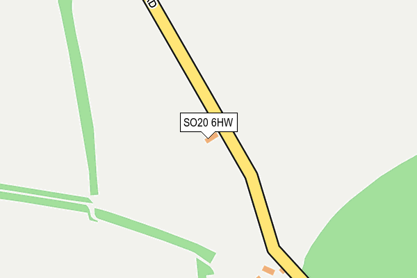 SO20 6HW map - OS OpenMap – Local (Ordnance Survey)