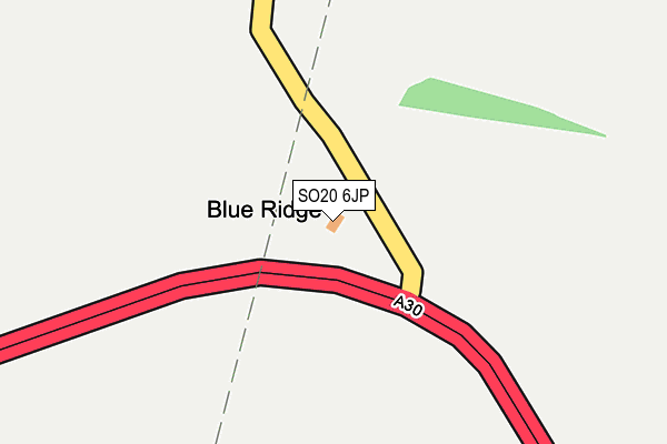 SO20 6JP map - OS OpenMap – Local (Ordnance Survey)