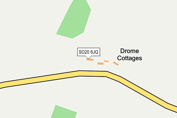 SO20 6JQ map - OS OpenMap – Local (Ordnance Survey)