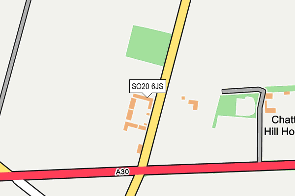 SO20 6JS map - OS OpenMap – Local (Ordnance Survey)