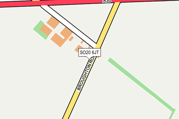 SO20 6JT map - OS OpenMap – Local (Ordnance Survey)