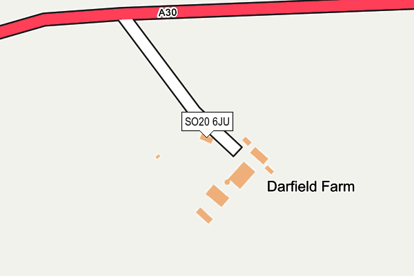 SO20 6JU map - OS OpenMap – Local (Ordnance Survey)