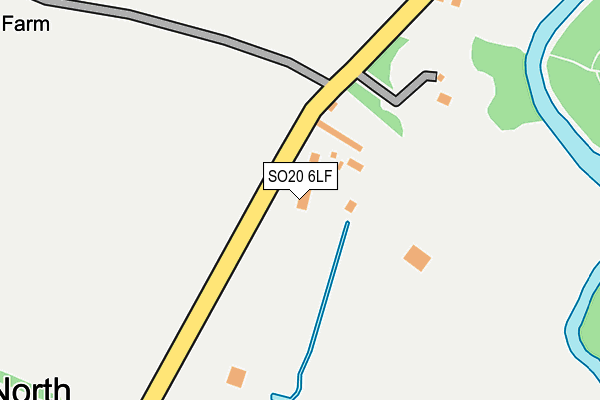 SO20 6LF map - OS OpenMap – Local (Ordnance Survey)