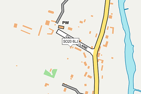 SO20 6LJ map - OS OpenMap – Local (Ordnance Survey)